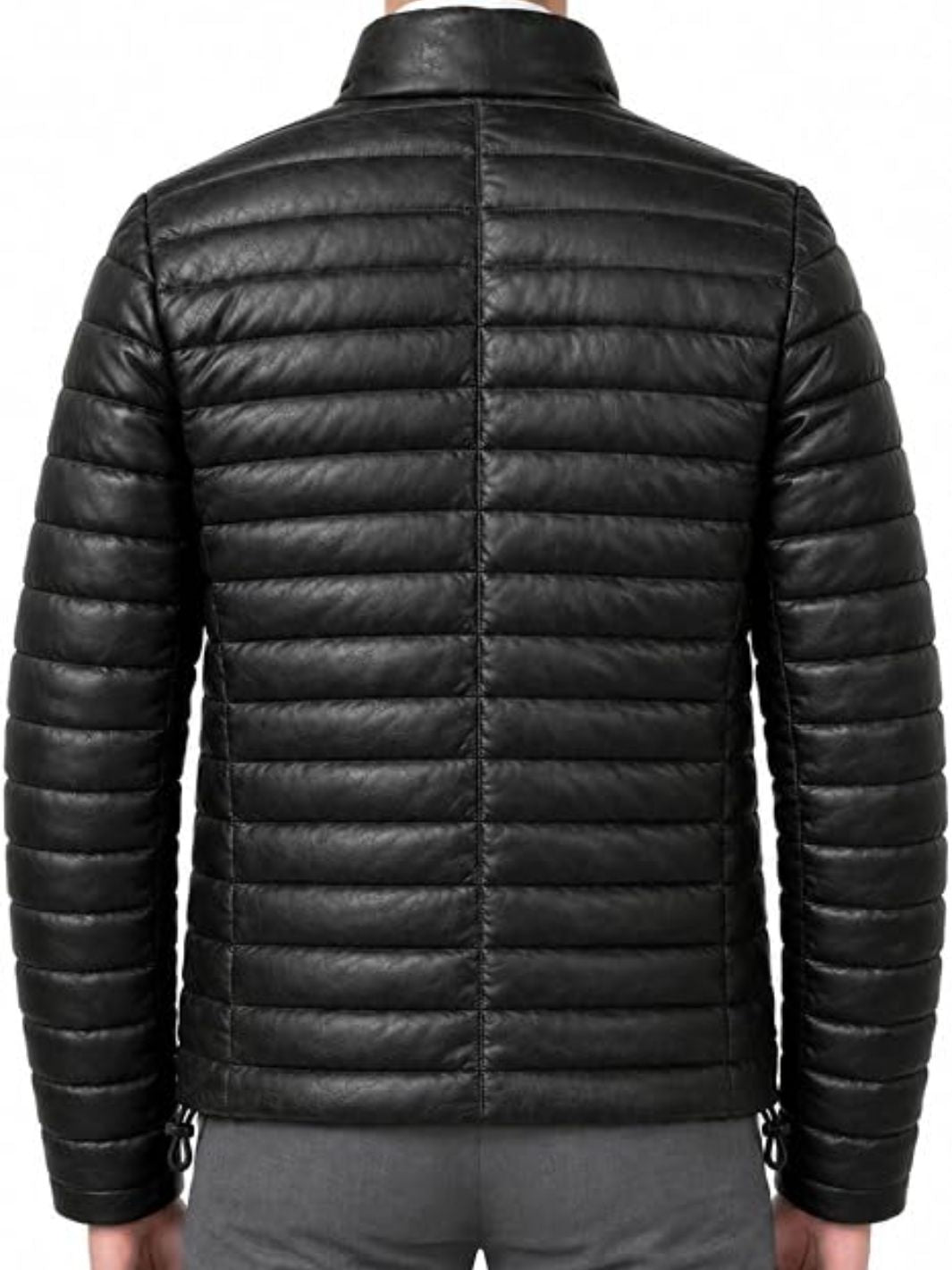 Classic Leather Puffer Jacket
