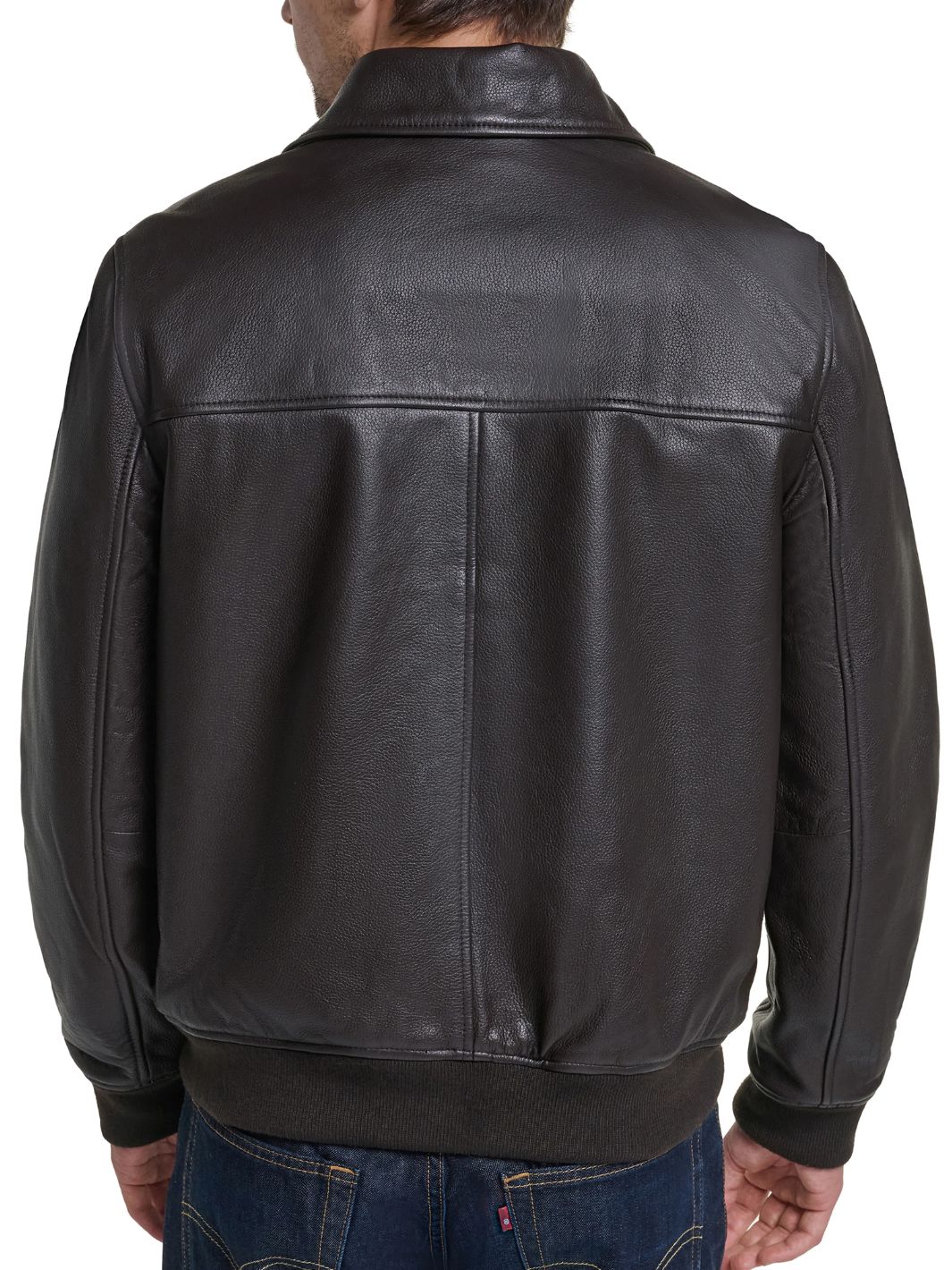 Aviator Leather Jacket (Pebbled Leather)