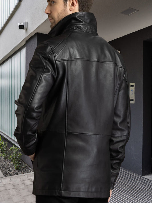 Leather Car Coat – 3/4 Length