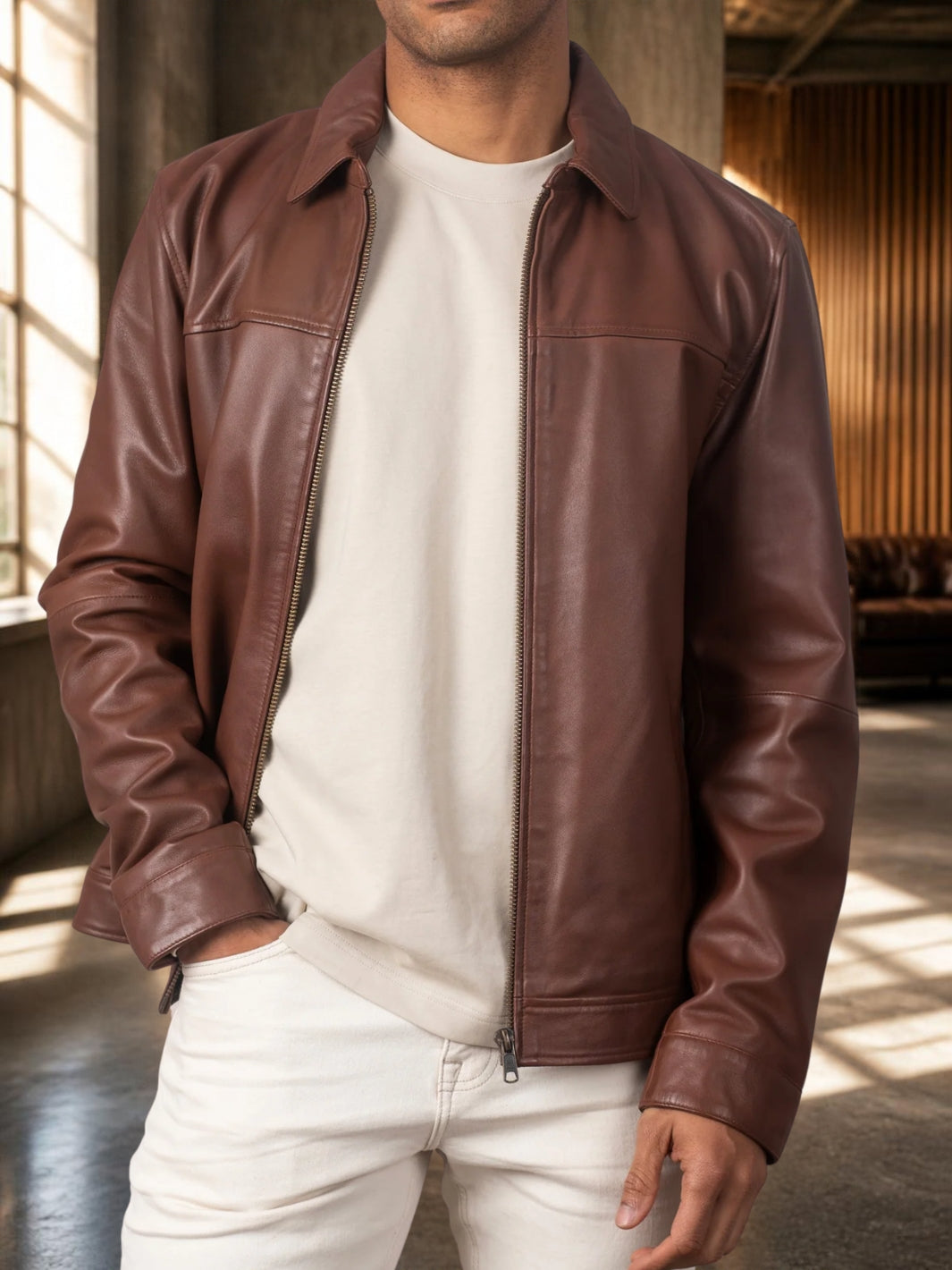 Classic Shirt Collar Jacket