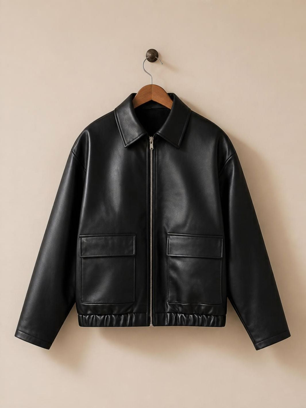 The Minimalist Leather Blouson