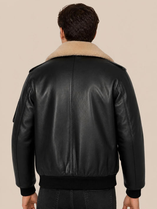 The Classic Aviator Shearling Bomber