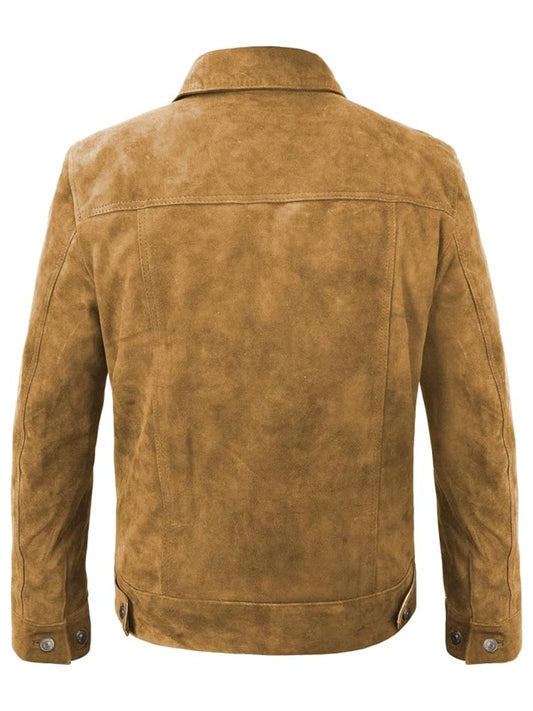 Trucker Suede Leather Jacket