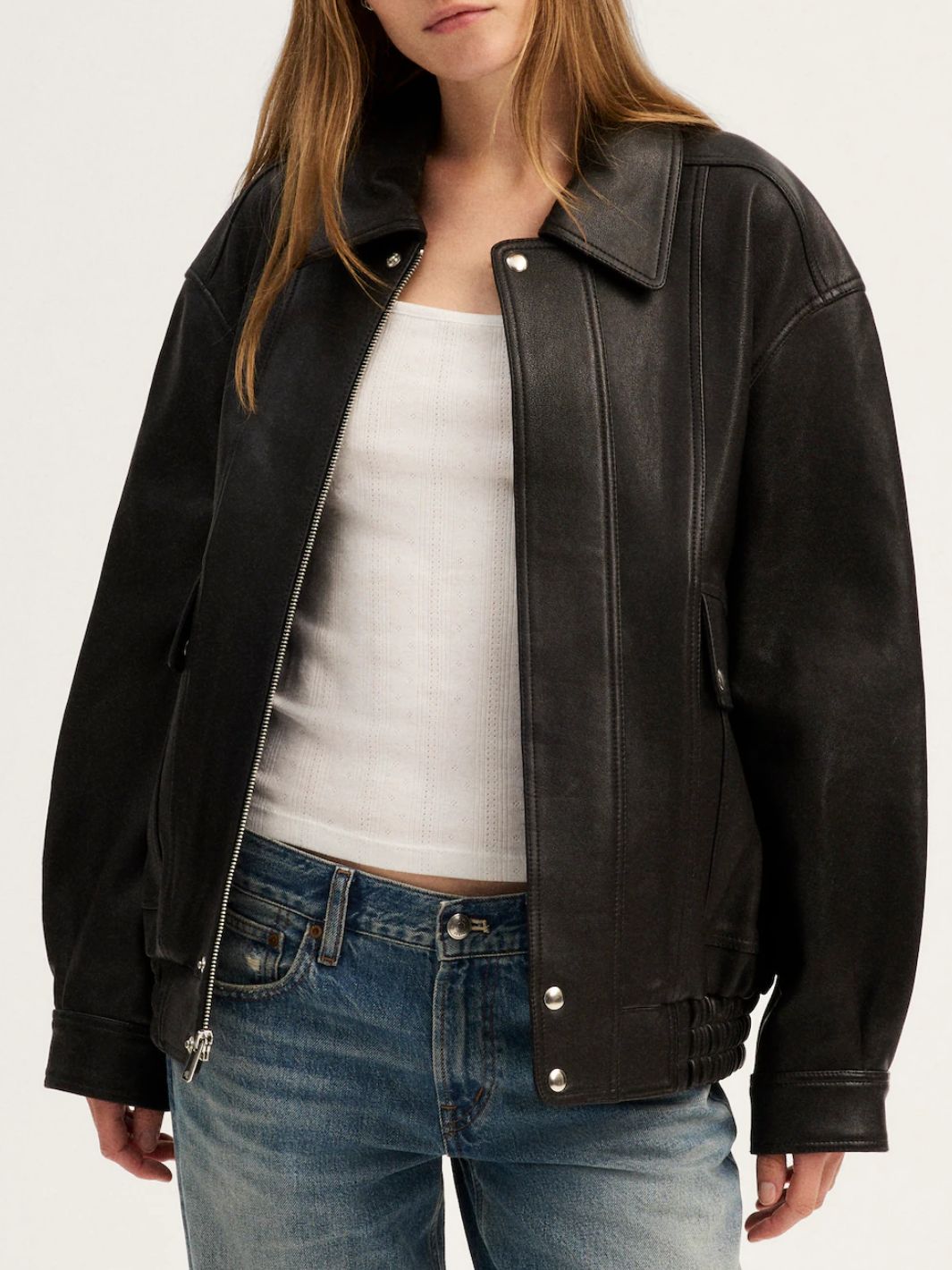 Oversized Bomber Jacket