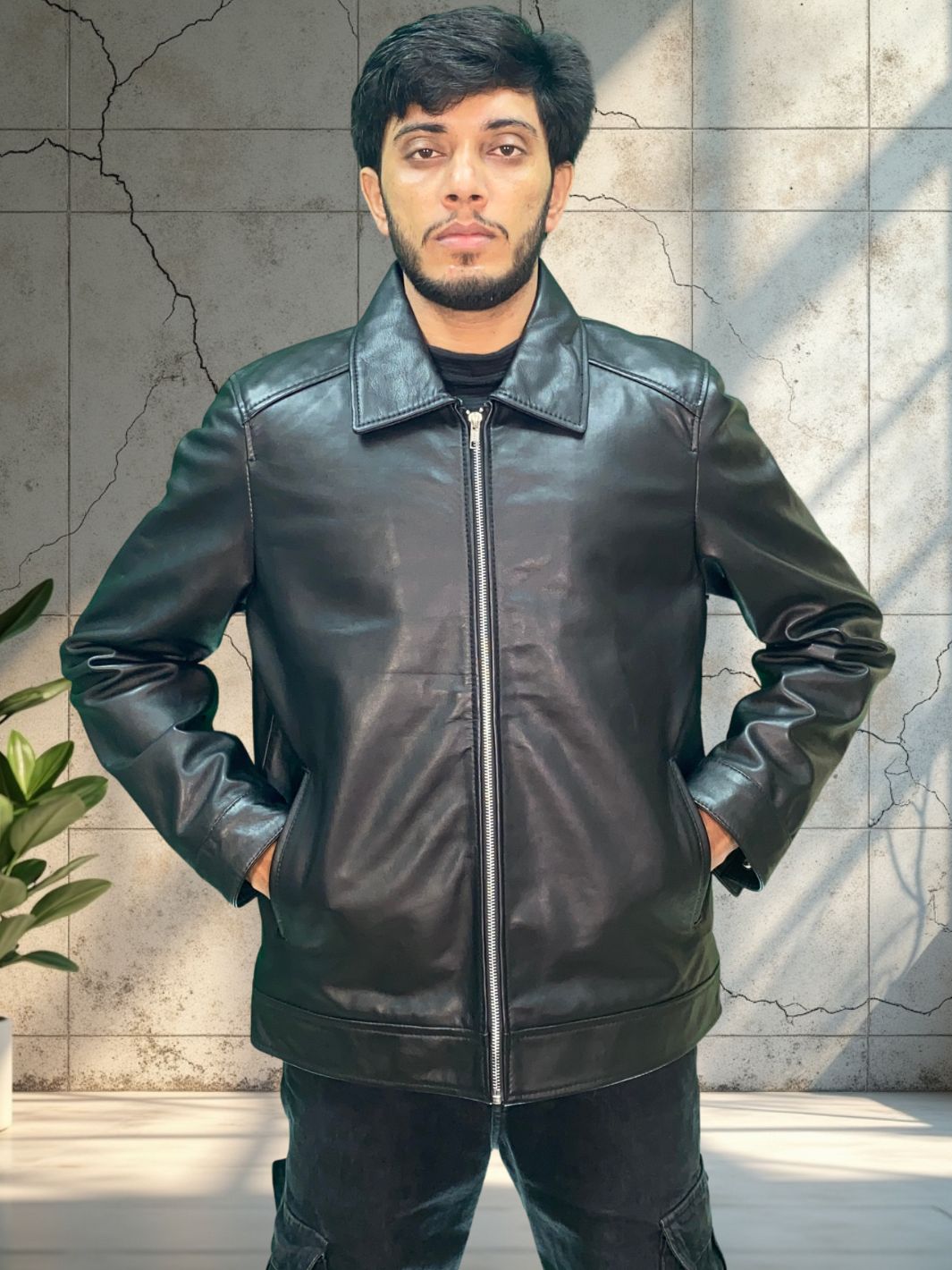 Classic Shirt Collar Jacket - Loose Fit