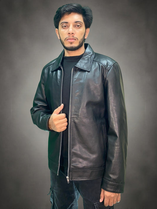 Classic Shirt Collar Jacket - Loose Fit