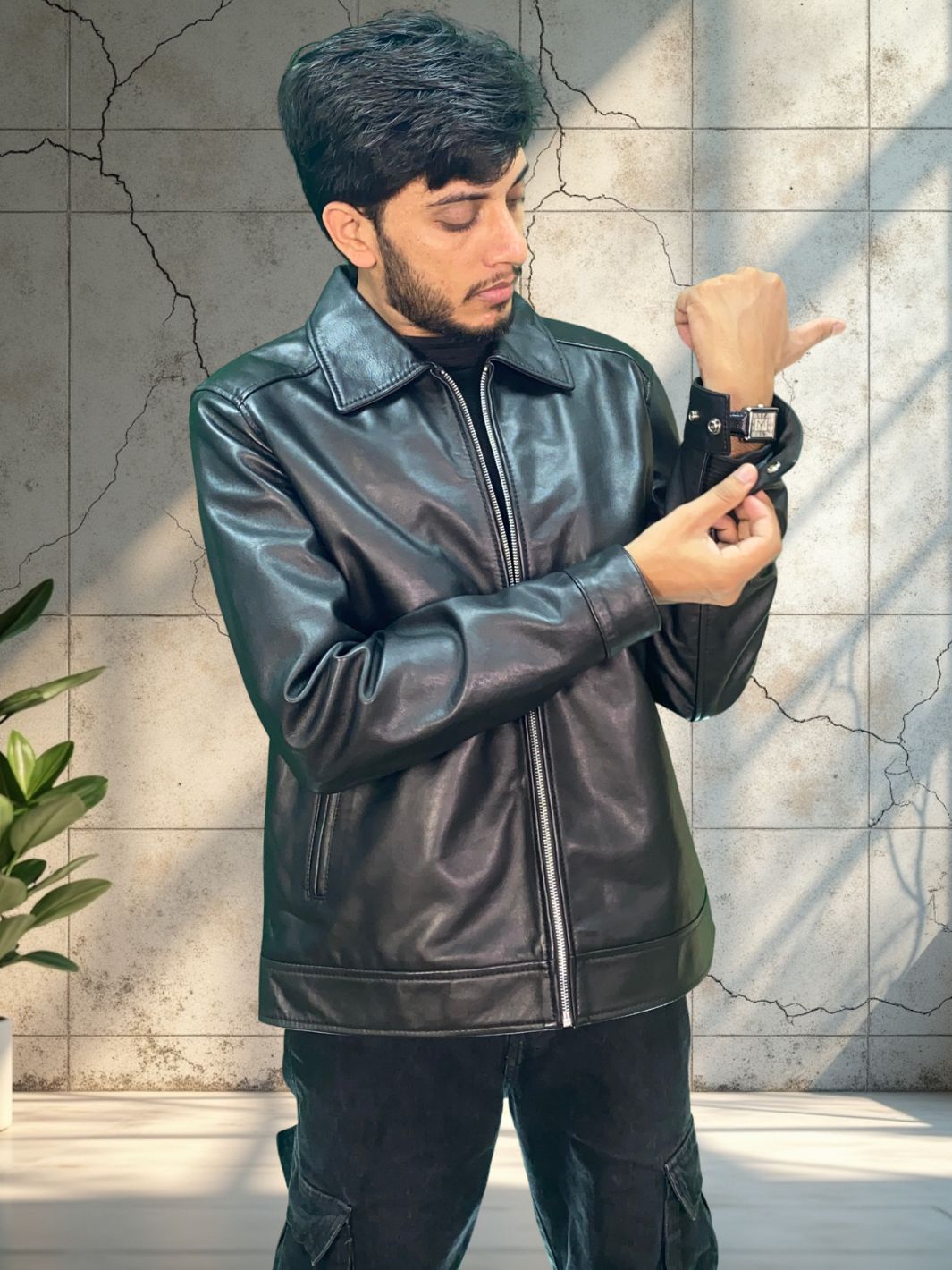 Classic Shirt Collar Jacket - Loose Fit