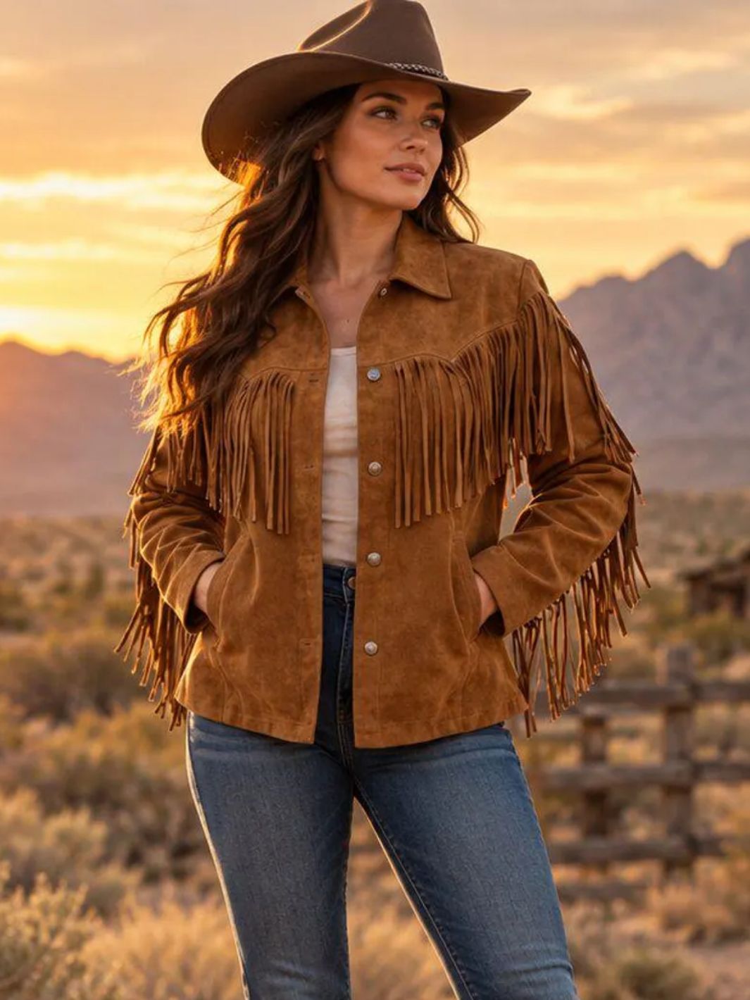 Fringe Suede Leather Jacket